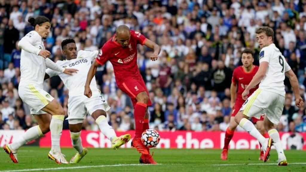 Fabinho tops the chart in Player Ratings for Liverpool vs Leeds United game.