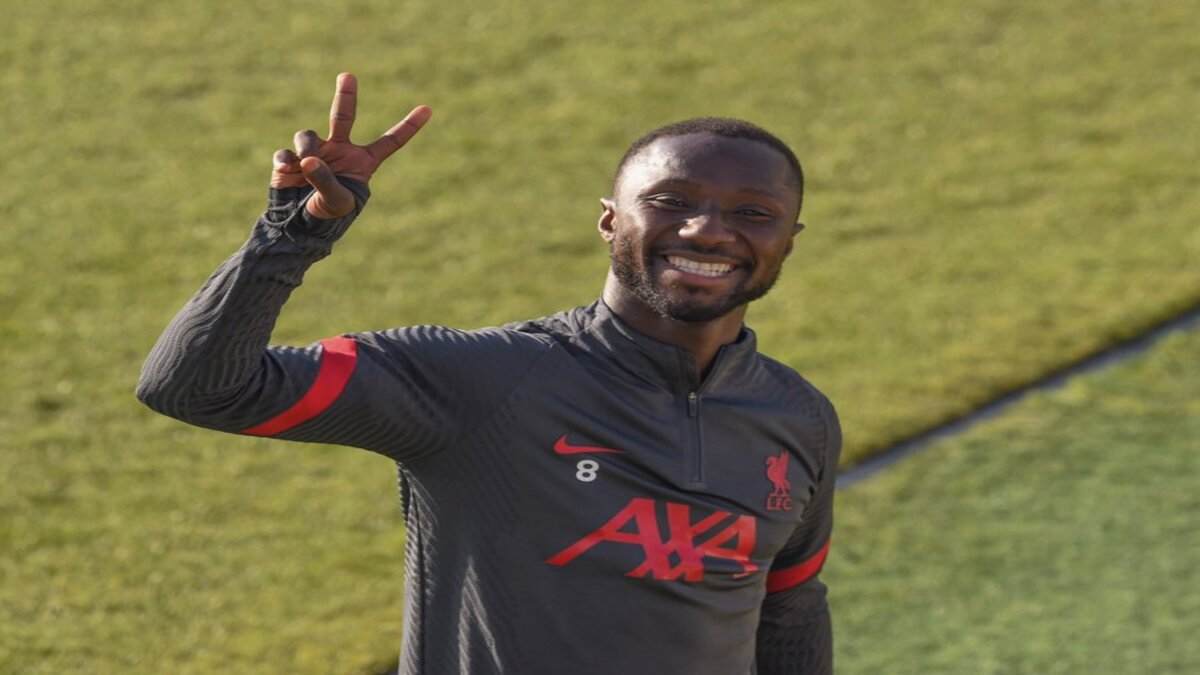 Naby Keita back in training for Liverpool ahead of UCL Clash against Porto