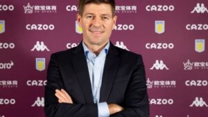 New manager of Aston Villa Steven Gerrard.