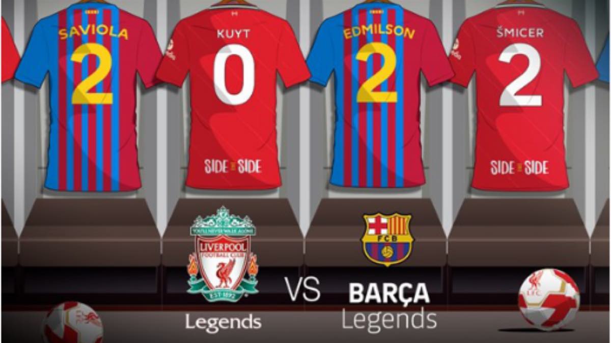 Liverpool legends vs barcelona legends time