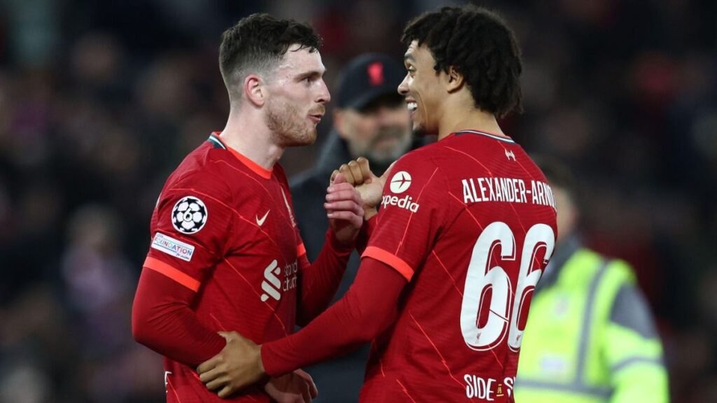 Andy Robertson has mocked Trent Alexander Arnold through an Instagram message after yesterday's training incident.