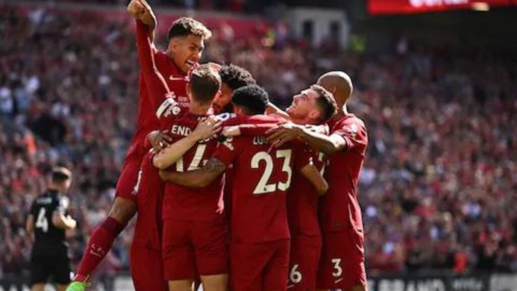 Liverpool's dressing room, including Mo Salah, was filled with joy after trashing Bournemouth 9-0.