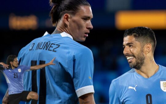 Darwin Nunez for uruguay in world cup 2022