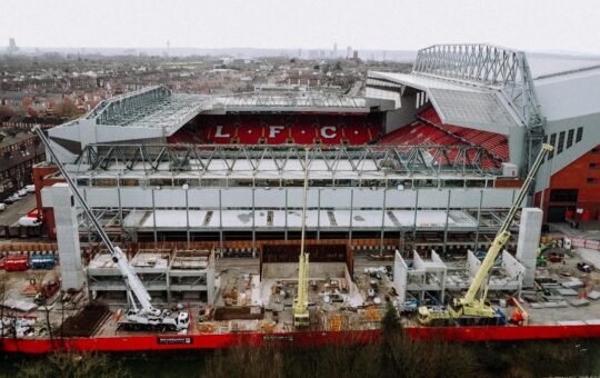 Since last summer, work has been ongoing to renovate the Anfield Road Stand, demonstrating the ambition of FSG.