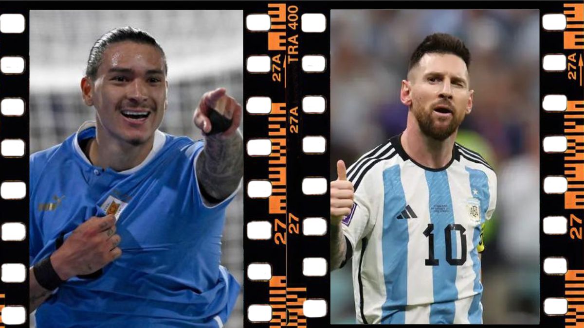Lionel Messi and Darwin Nunez