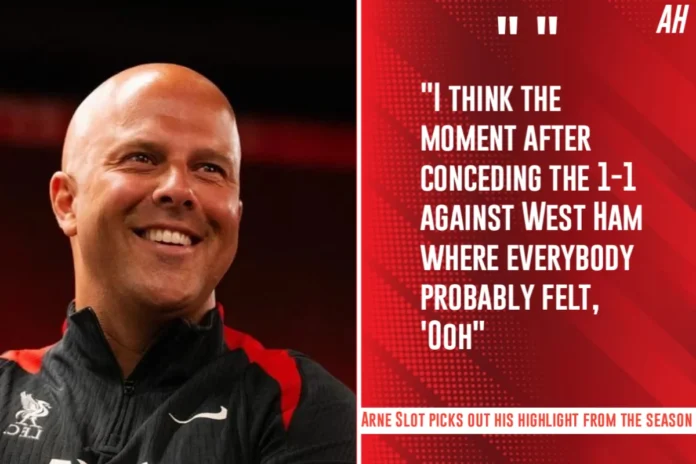 Liverpool boss Arne Slot picks his favourite moment