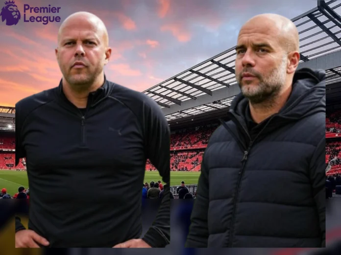 Arne Slot and Pep Guardiola