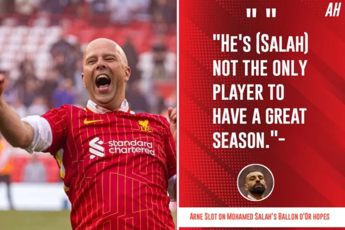 Arne Slot Mohamed Salah Ballon d'Or