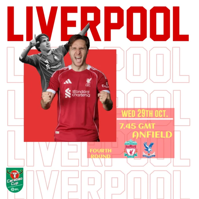 Liverpool vs Crystal Palace EFL Cup fourth round Liverpool vs Crystal Palace EFL Cup fourth round